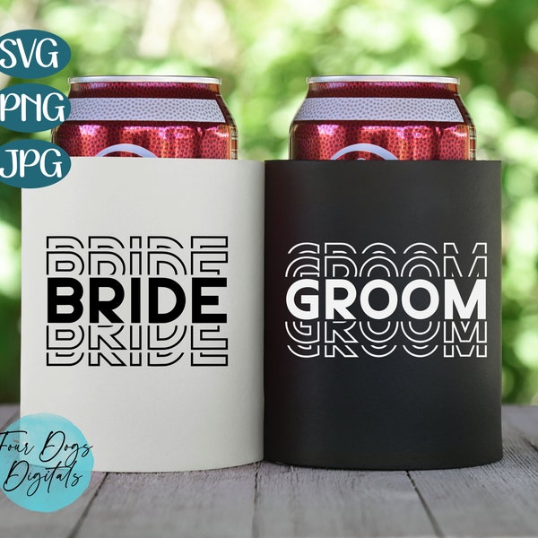 Bride and Groom SVG, Wedding svg, Bride groom svg, wedding party svg, newlywed shirt svg, bride stacked svg, honeymoon shirt svg cut file