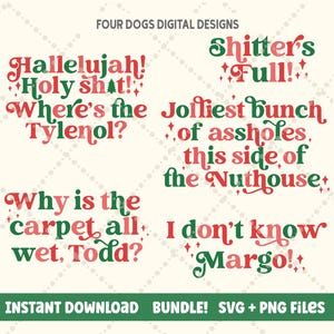 Christmas Vacation SVG PNG Bundle, Funny Christmas Bundle svg, Christmas movie svg Griswold svg cut file