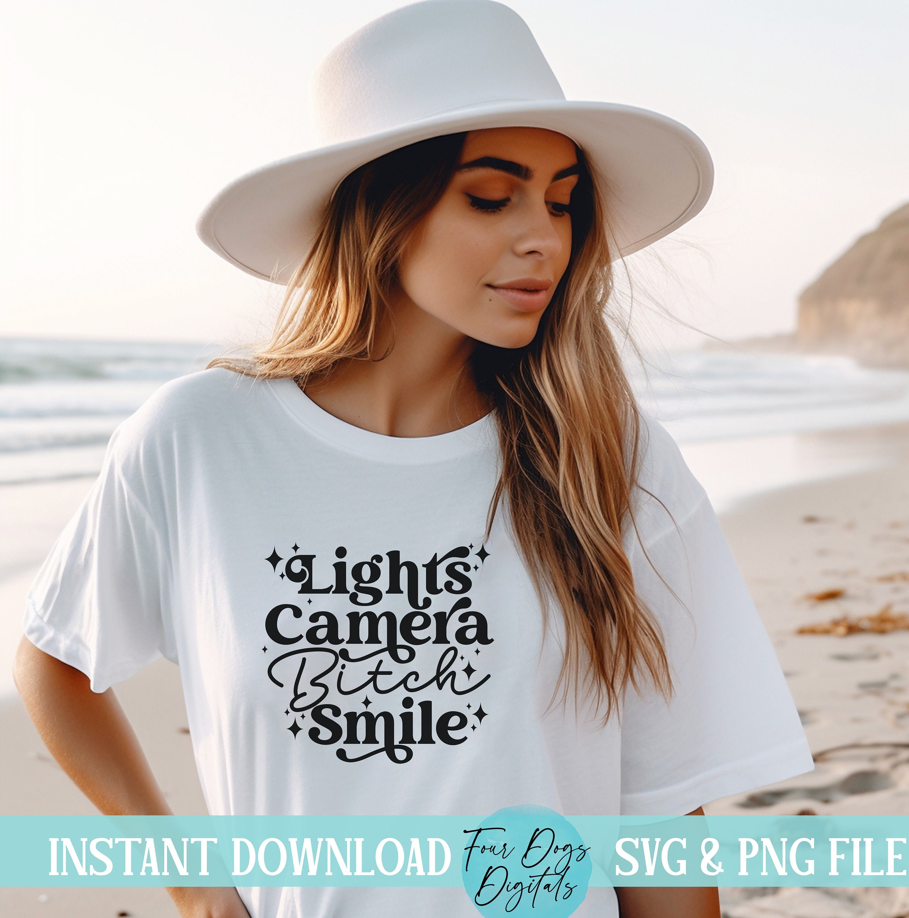 Lights Camera Bitch Smile SVG PNG, Swift SVG, Broken Heart Svg