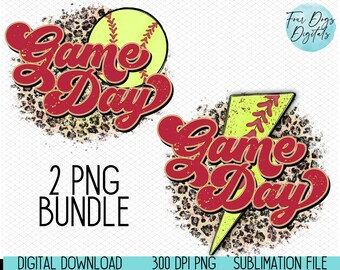 Softball PNG bundle, Game Day PNG, softball mama png, softball shirt png, softball season png, leopard softball sublimation file bundle