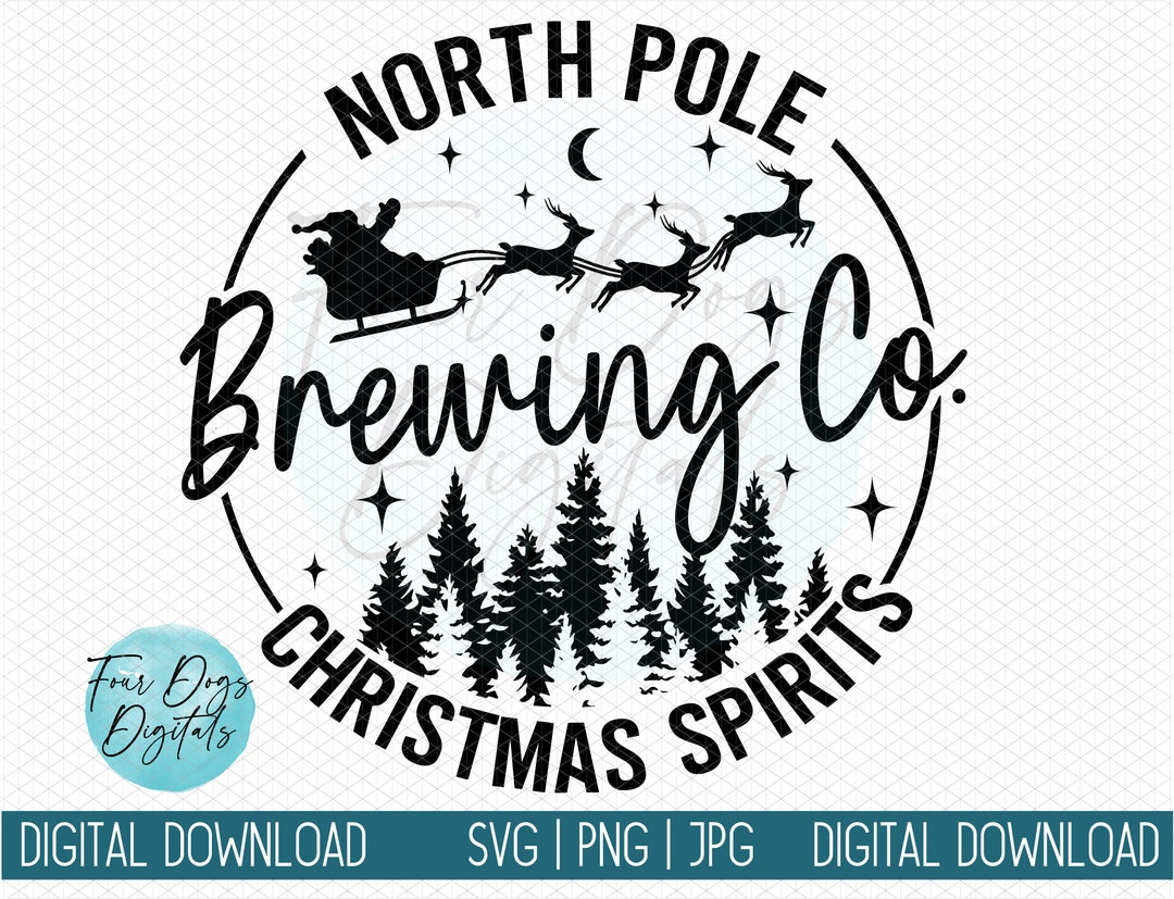 North Pole Brewing Co SVG, Christmas Svg, North Pole SVG, Christmas