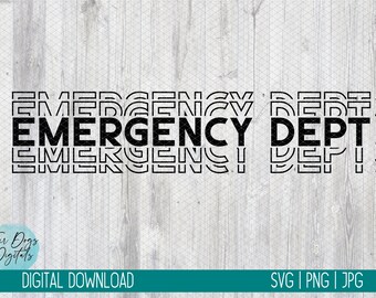 Svg du service des urgences, service des urgences, infirmière des urgences, infirmière svg, infirmière er empilé svg, téléchargement numérique infirmière ER, infirmière couper fichier svg png