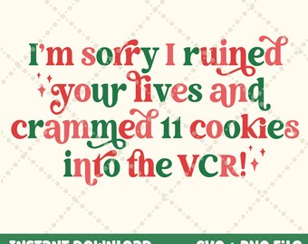 Buddy the Elf SVG PNG, Christmas movie svg sorry i ruined your lives png, Funny Christmas svg PNG, Retro Christmas svg cut file