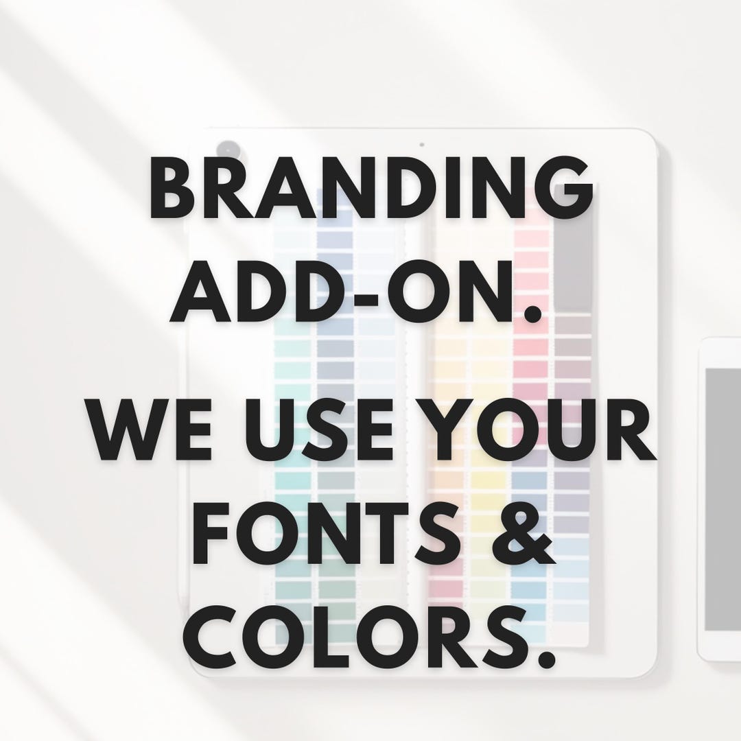 Custom Font Color Custom Branding Upgrade — Change Fonts & Colors to Match Your Brand ...
