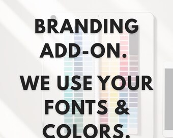 Custom Branding Upgrade — Change Fonts & Colors to Match Your Brand — One Day Web Studio Service — Must Purchase with Done For You Service