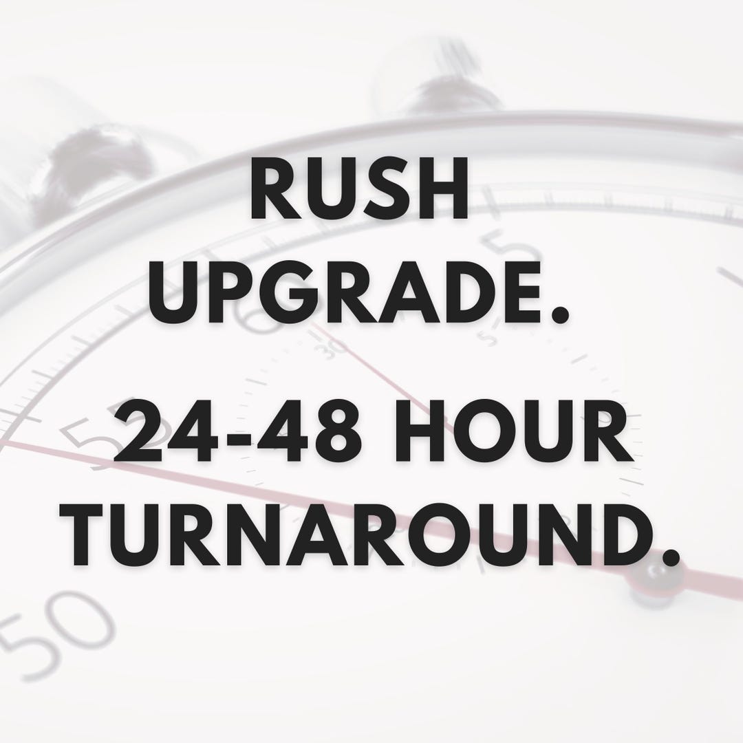 24-48 Hour Rush Delivery Upgrade — Skip the Queue — One Day Web Studio ...