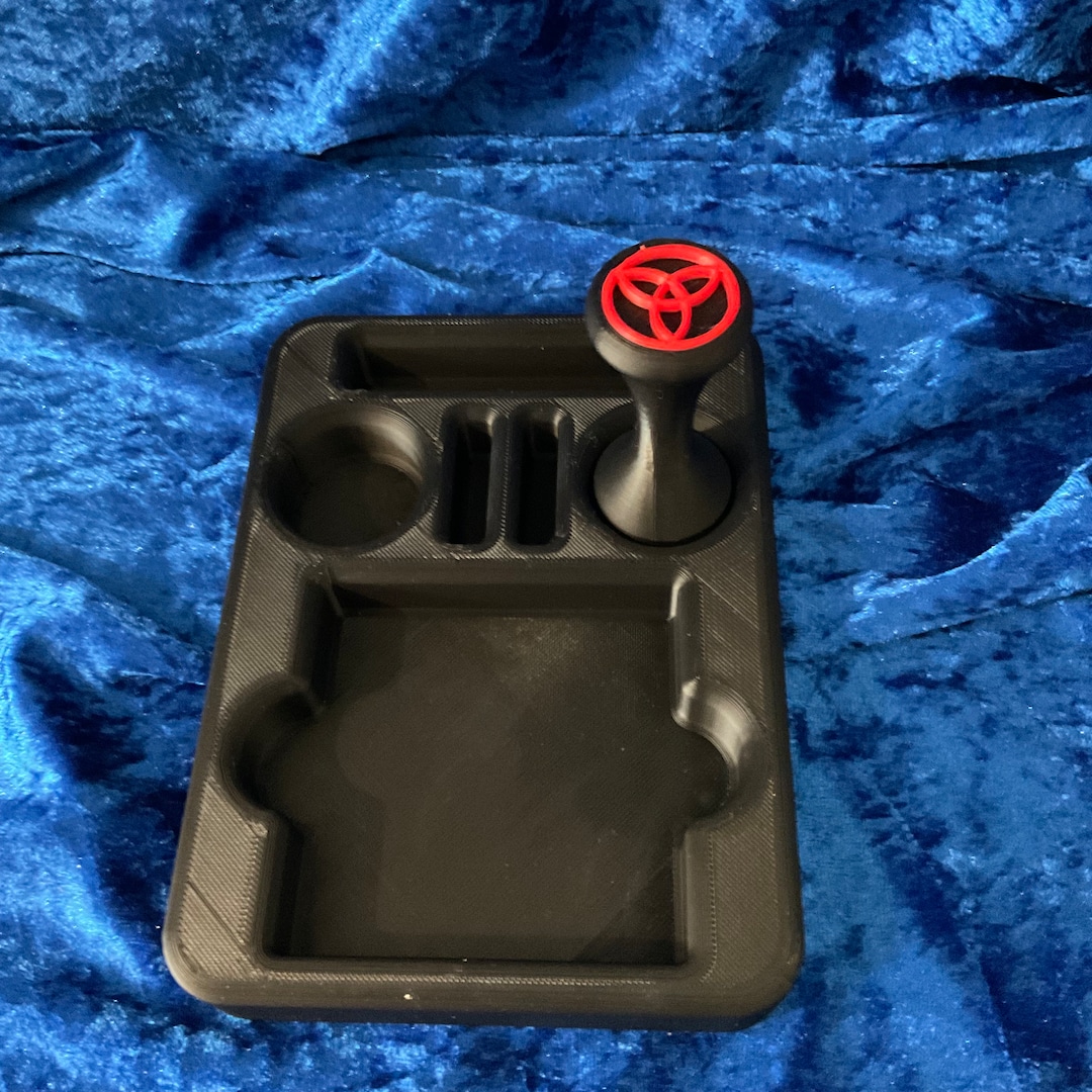 Black Ink Stamp Pad Holder and Dauber. Stamping Accessory Etsy