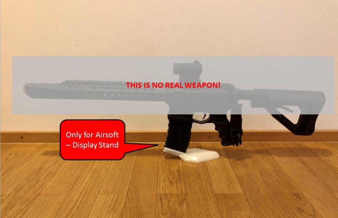 Airsoft Display Stand With Dummy Magazine for M4 / AR15 Etsy