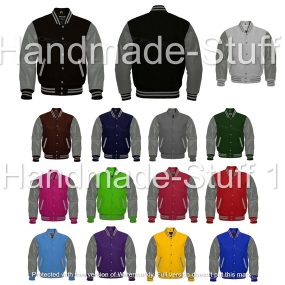 Varsity jacket deals front and back