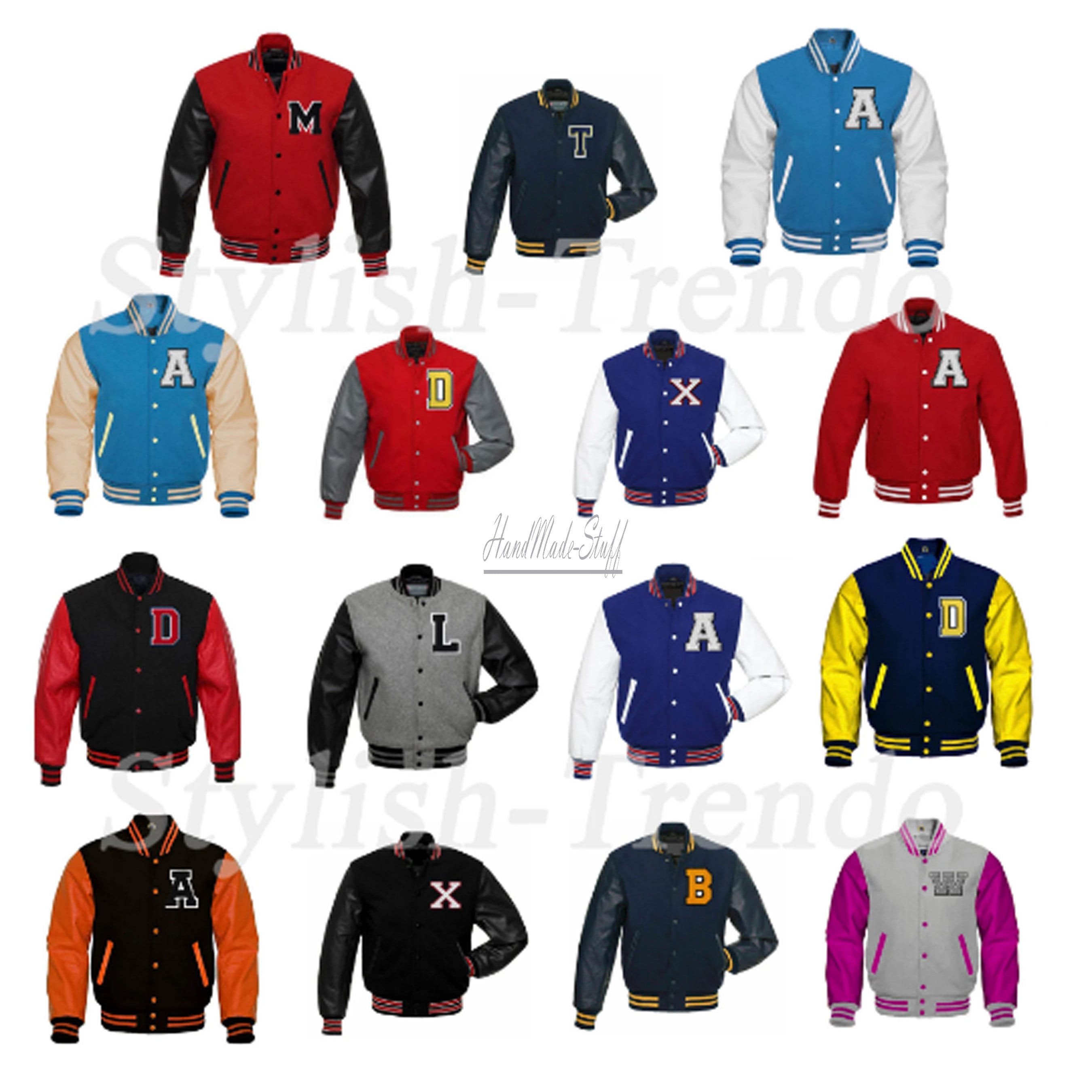 Custom Handmade Unisex Varsity College Jacket, Letterman Jacket Style