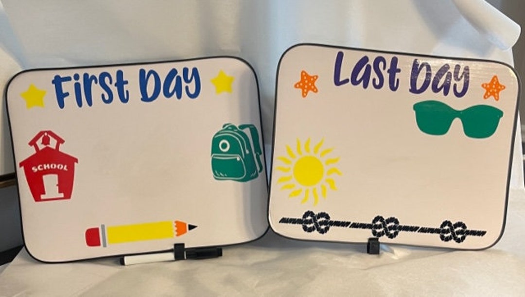 First Day of School OR Last Day of School Announcement Photo Prop Etsy