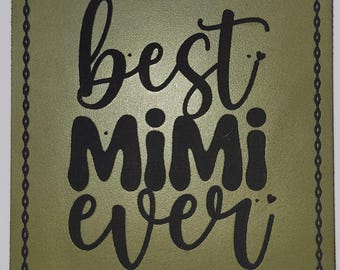 Mimi Ever Leather Patch - Personalized Hat Accessory, 2.5" Square