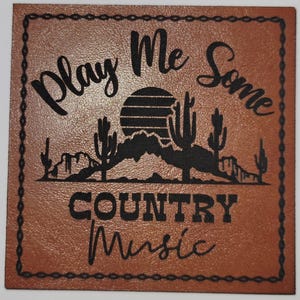 Play Me Some Country Music Hat Patch