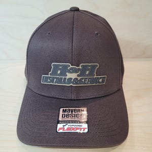 Flex Fit hat With Custom Leather patch