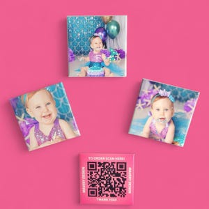 Custom Photo Fridge Magnets 2.5 X 2.5 inch Square THICK
