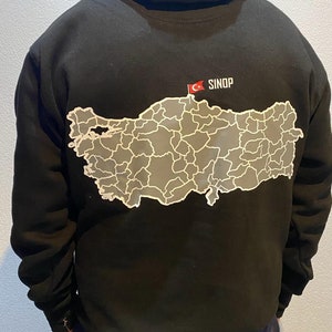 Sweat à capuche Türkiye Pays Province