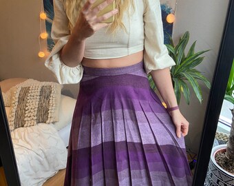 Vintage midi skirt wool 70s