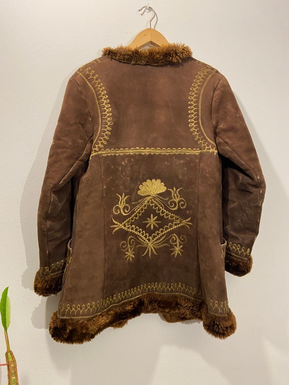 Vintage 60s afghan coat embroidered - image 10