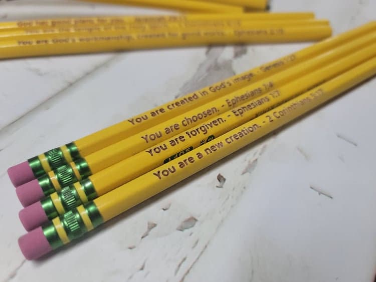 Back to School Inspirational Pencils Personalized Pencil for Student  Motivation Pencil Teacher Gift Kid Gift School Supplies 