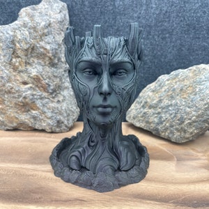 Sacred Tree Planter - Unique Flower Pot - Head Flower Pot - Surrculent Planter - Tree Face Planter - Tree Planter