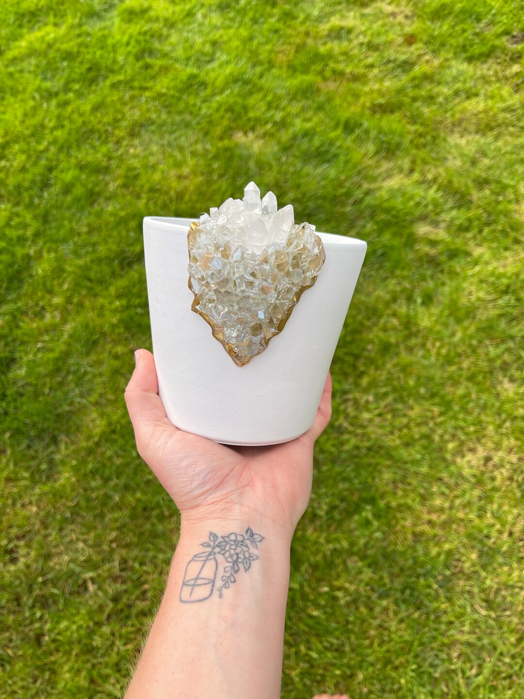 Crystal Planter Pot - Small 4.75