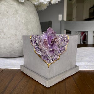 Square Crystal Planter Pots