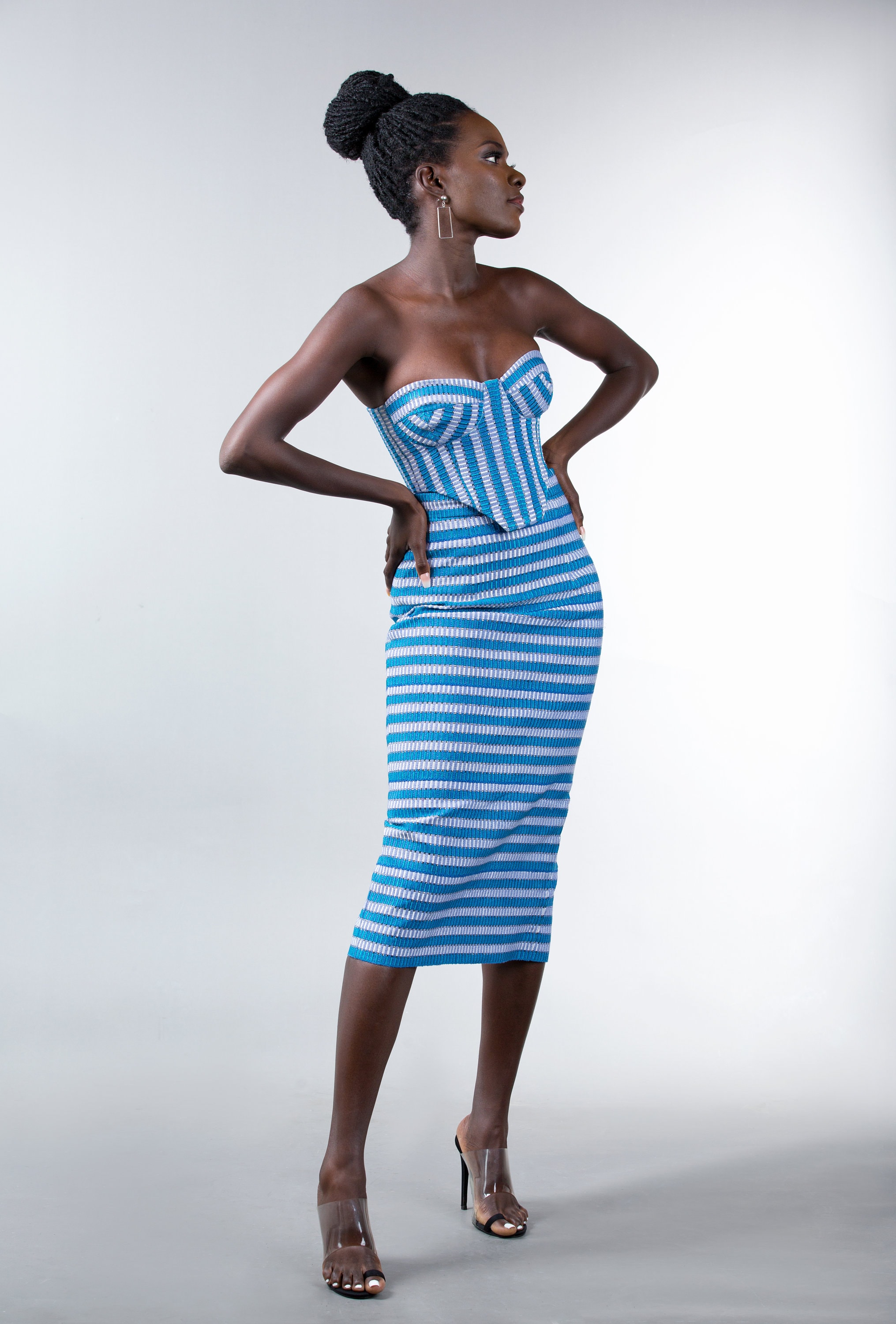 slim fit dress slacks African Print Fabric - exclusive Embellished Glitter Effects 100% Cotton
