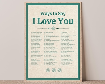 Retro I Love You Wall Print, Retro Wall Decor, Digital Instant Downloads, PRINTABLE, Affirmations Wall Art, 70s 80s Living Room Wall Decor