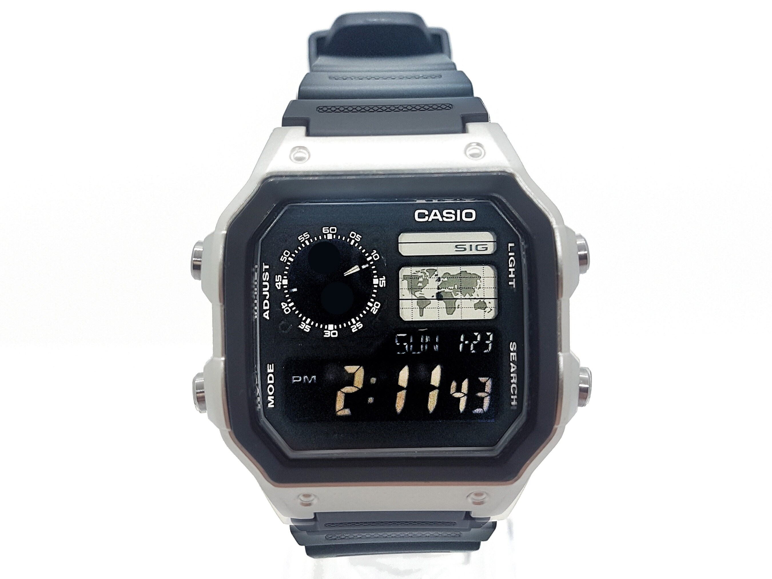 Simplistic Modified Casio AE1200WH Digital Watch | Etsy