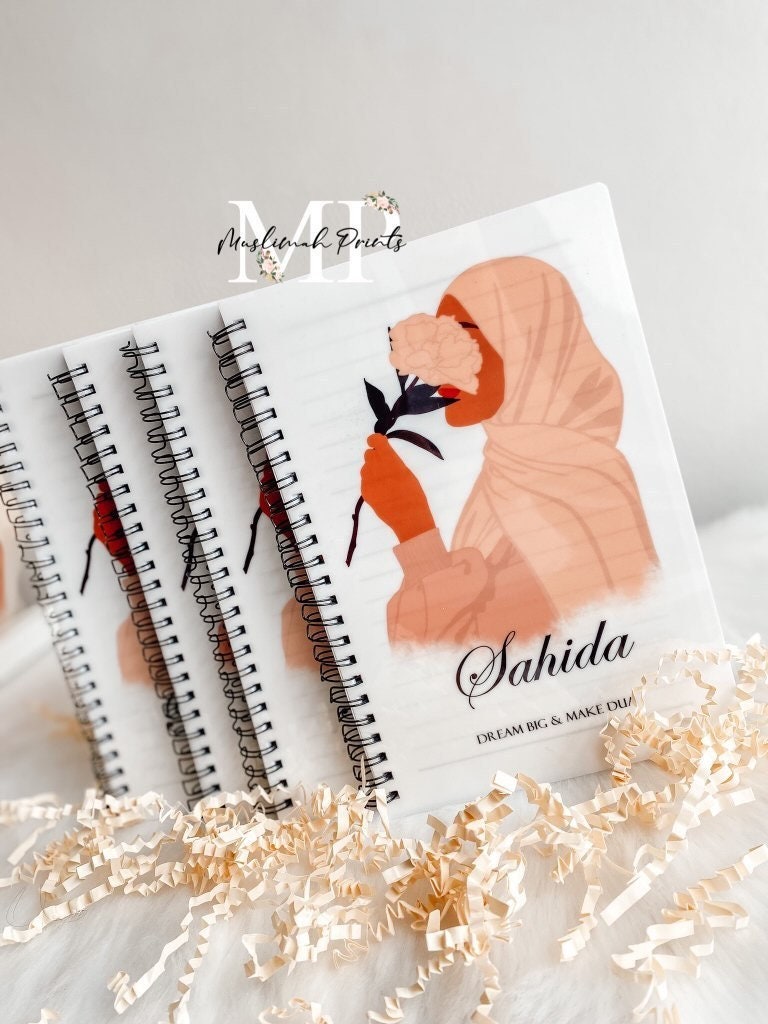 Personalised Hijabi Notebook, Gift, Hijabi, Islamic Gifts, Muslim Women, Islam