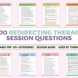 500 Therapy Session Questions: CBT, Socratic, Counseling (PDF)