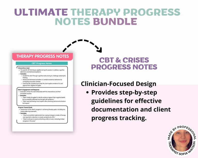 Therapy Progress Notes Guide: Clinical Documentation Tool (PDF & PNG ...