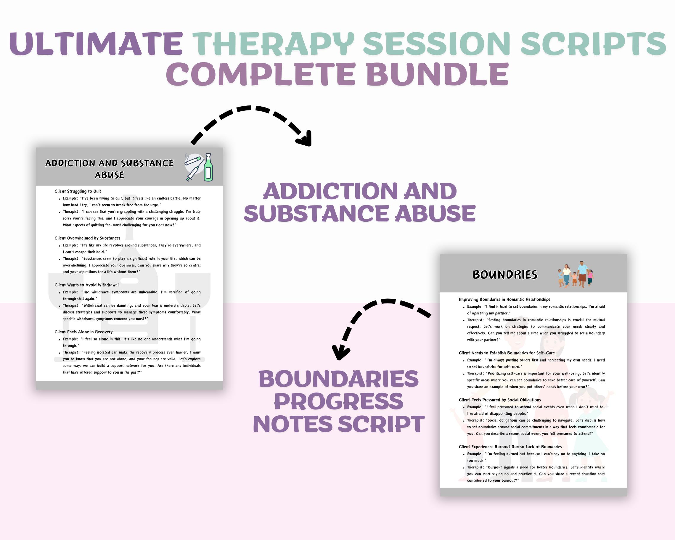 Therapy Session Scripts: 300+ Unique Scenarios (PDF) - Etsy