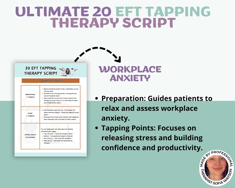 EFT Tapping Therapy Scripts | Therapy Tools Therapy Intervention ...