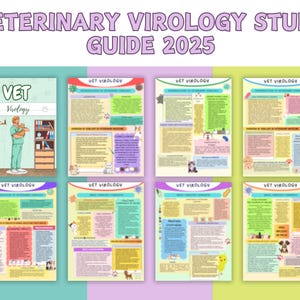 Vet Tech Study Guide Bundle: Veterinary Notes, Vet Med Student (digital ...