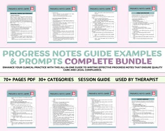 Therapist Progress Notes Guide: Examples & Prompts (PDF)