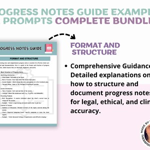 Therapist Progress Notes Guide: Examples & Prompts (PDF) - Etsy