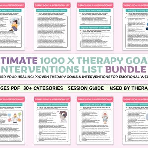 Therapieziel- & Eingriffsliste: Psychische Gesundheit (Digitaler Download)