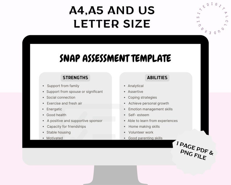 SNAP Assessment Strengths, Needs, Abilities, Preferences Assessment