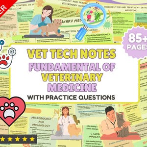 Veterinary Medicine Study Guide: Vet Tech & Nurse Resources (Digital Download 2025 Update)