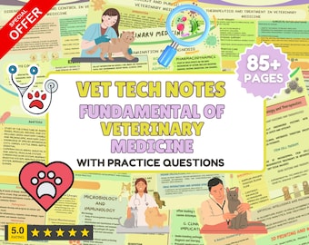 Guide d'étude de médecine vétérinaire : ressources techniques vétérinaires et infirmières (mise à jour 2025 à téléchargement numérique)