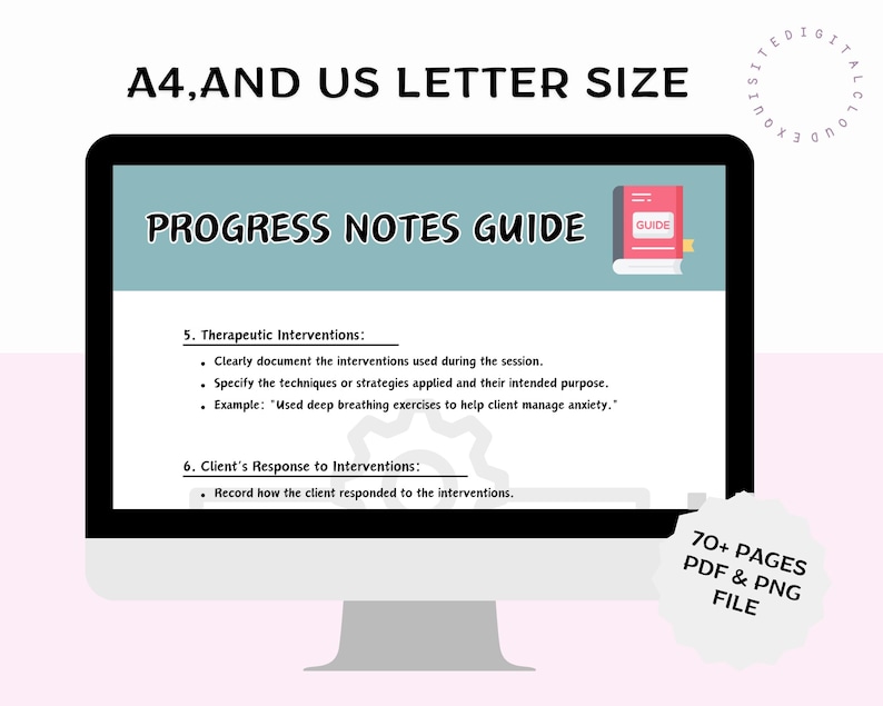 Therapist Progress Notes Guide: Examples & Prompts (PDF) - Etsy