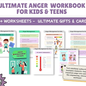 Anger Management Workbook for Kids: Calming Strategies & Coping Skills (Digital Download)