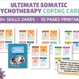 Somatic Psychotherapy Coping Skills Cards. Emotional Regulation Coping Skills. Calming the vagus nerve. Self-Care Tools. Somatic Experience