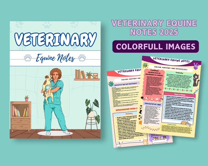 Equine Veterinary Notes Bundle: Vet Tech Student Guide (digital ...