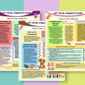 Veterinary Fecal Parasite Guide: Vet Tech Notes (digital Download) - Etsy