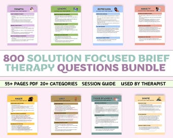 Solution Focused Therapy Questions: Counselor Cheat Sheet (PDF)