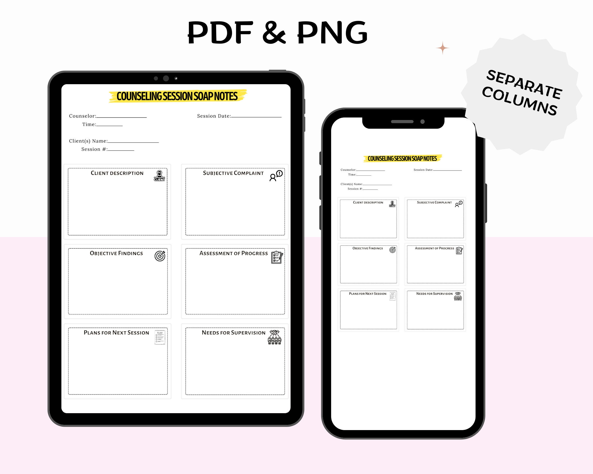 SOAP Notes for Therapist SOAP Notes Template SOAP Notes Counseling Soap