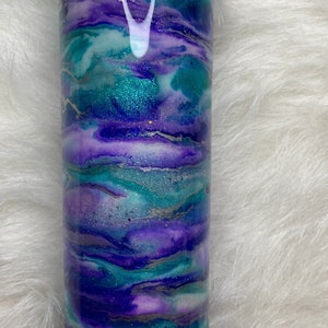 Alcohol Ink Tumbler 20oz Skinny
