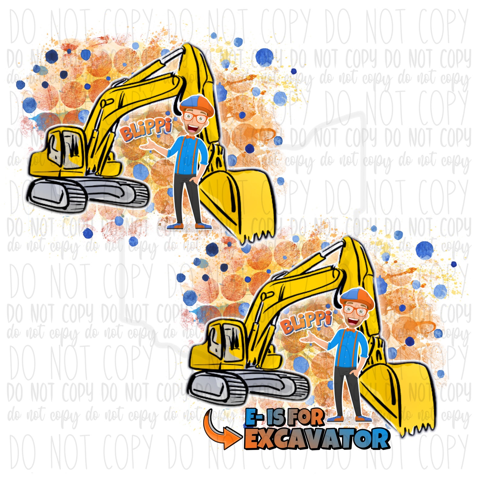 Blippi Excavator SVG